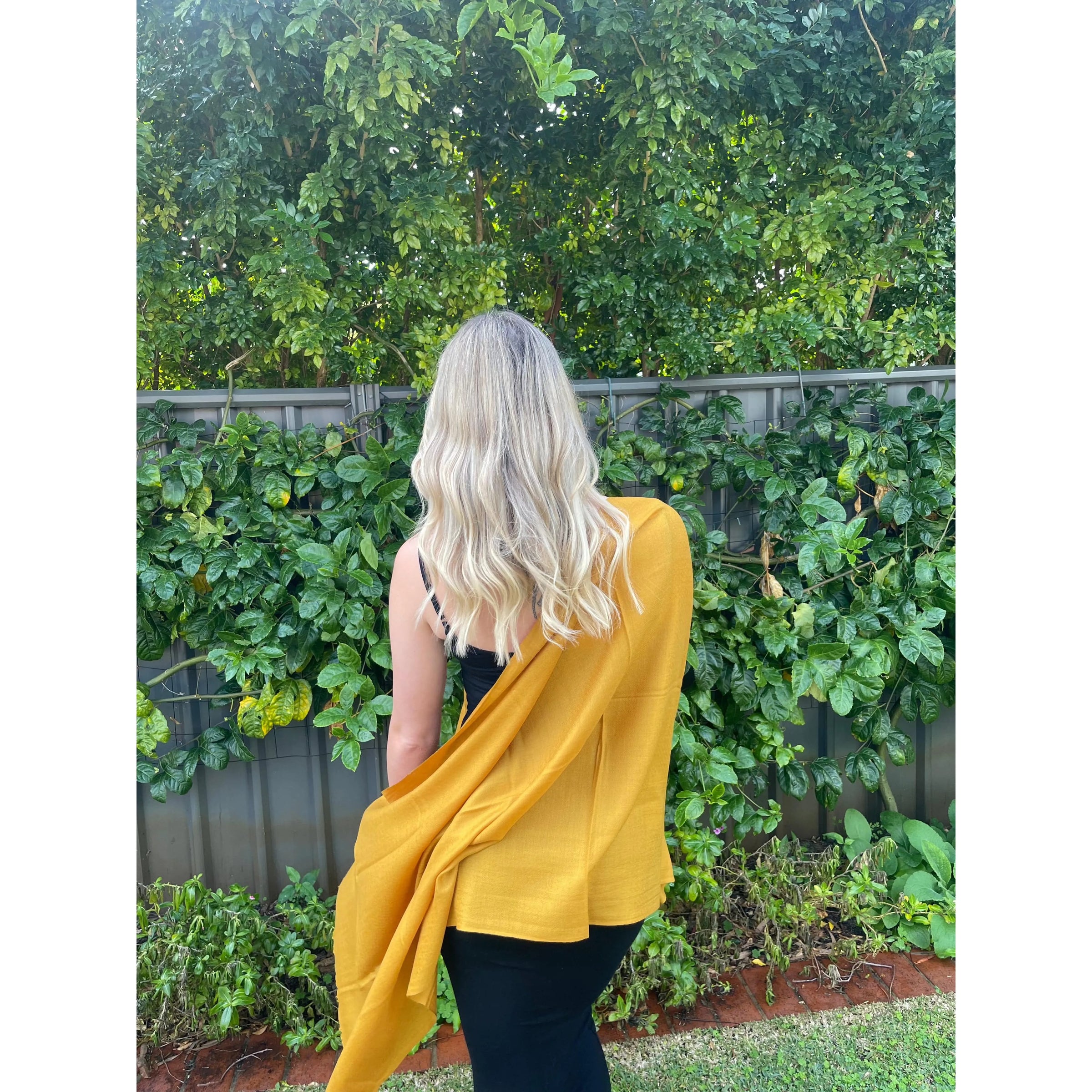 Pure Cashmere Shawl - Sand