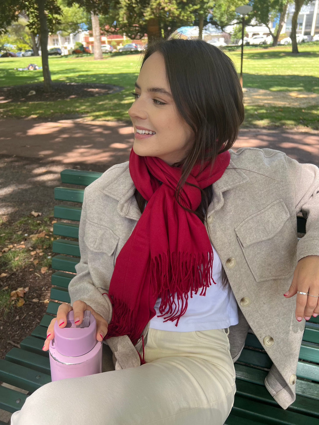 Red Scarves, Shawls, Wraps
