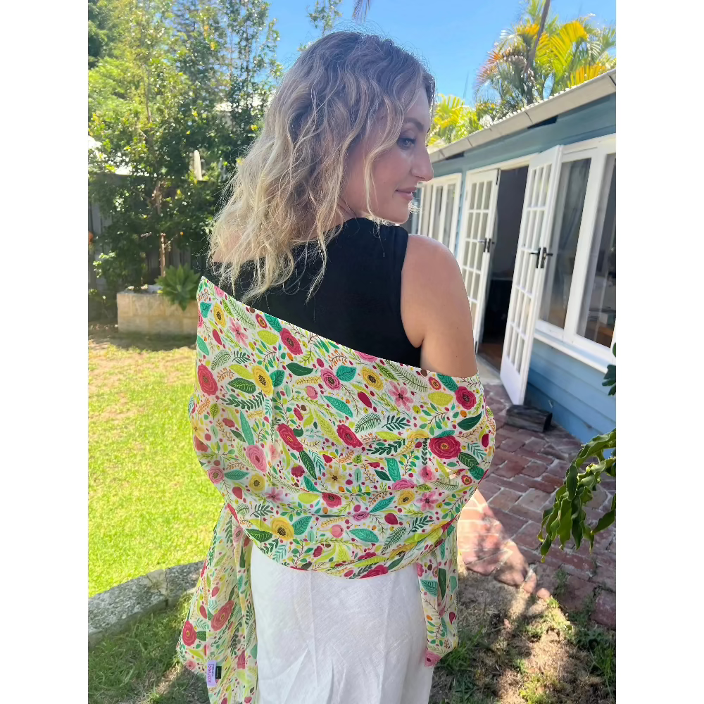 Scarves Australia Luxury Scarf Floral Scarf - Spring Garden