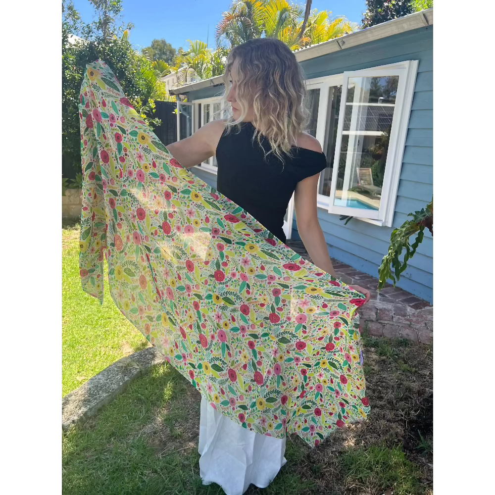 Scarves Australia Luxury Scarf Floral Scarf - Spring Garden