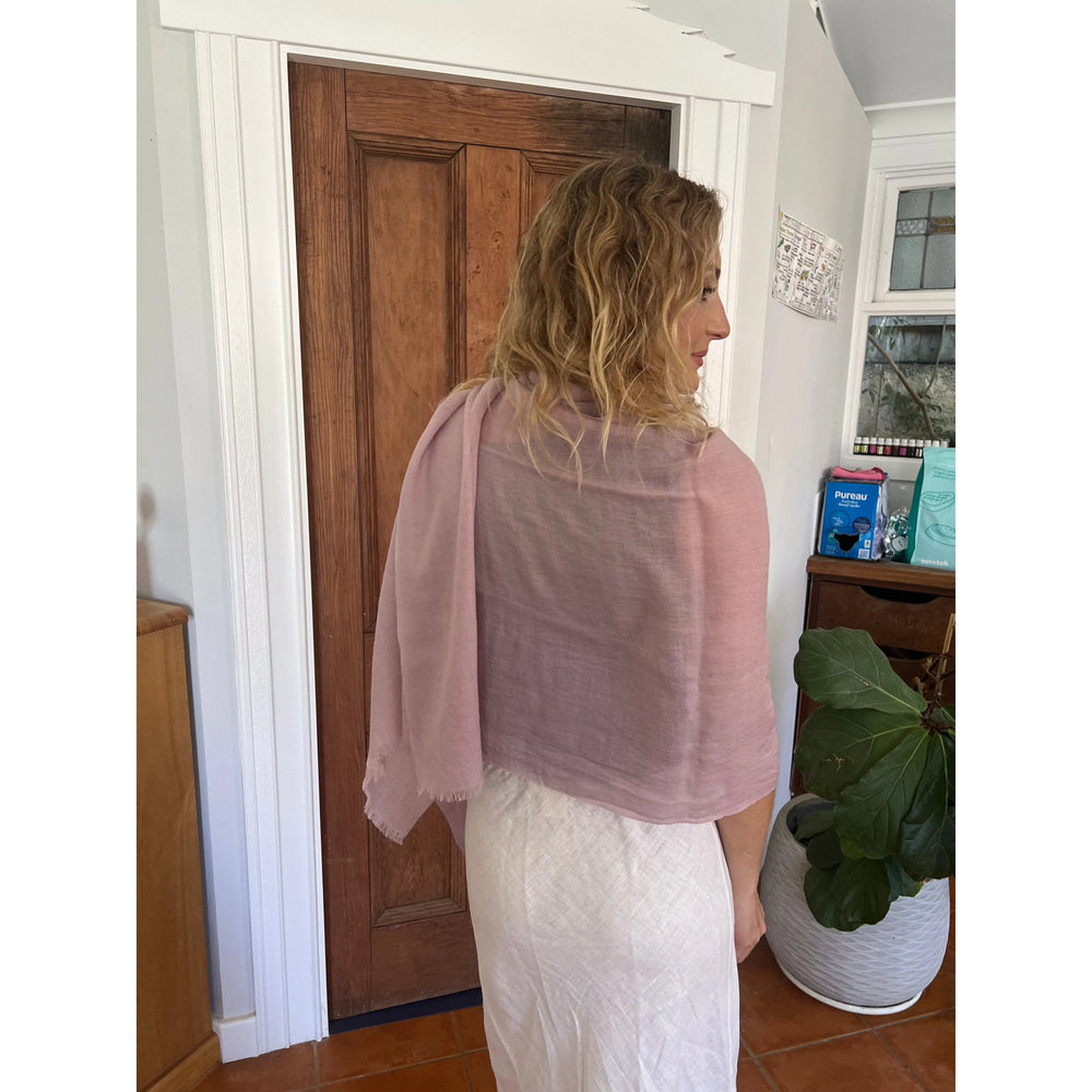 Scarves Australia Luxury Scarves ✨Luxury Shawl - Silk Cashmere - Mauve Romance