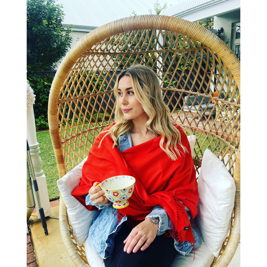 Scarves Australia Scarves & Shawls 🎉 Super Deal! Pashmina Shawl  Orange Spritz