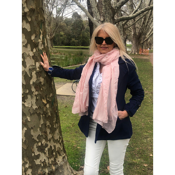 Scarves Australia Apparel & Accessories Scarf Shawl Soft Pink Textured Wrap