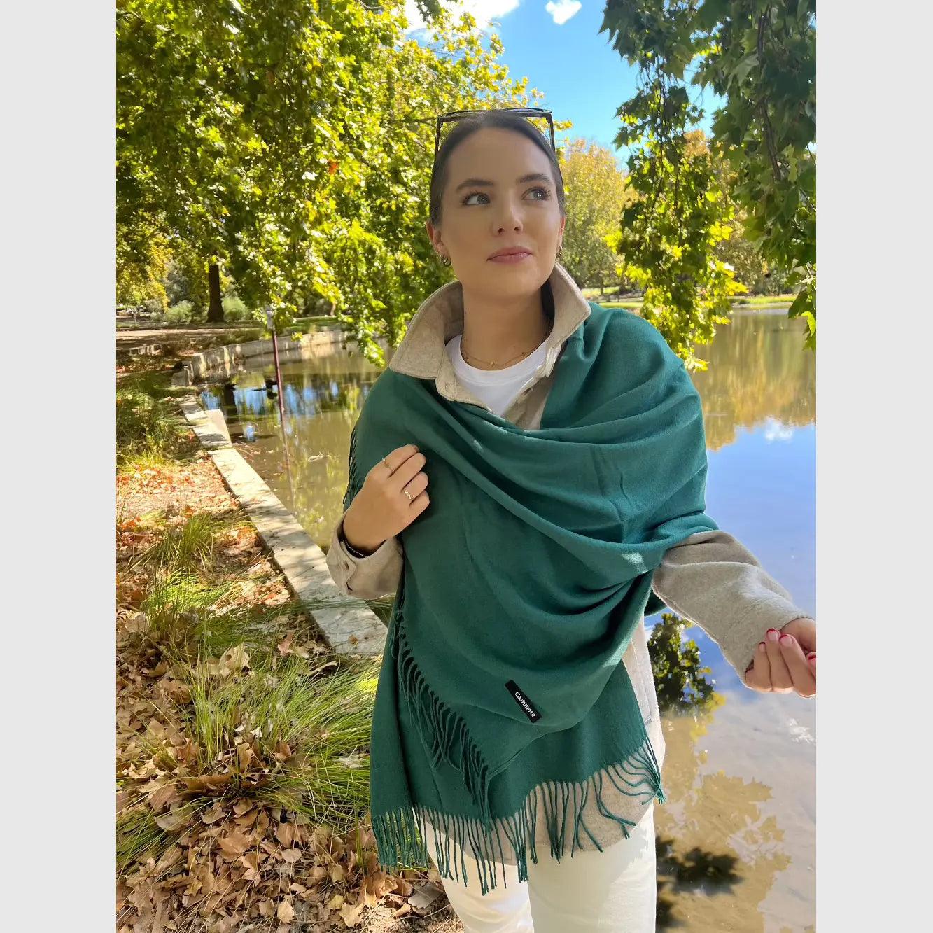 Green Scarves, Shawls, Wraps