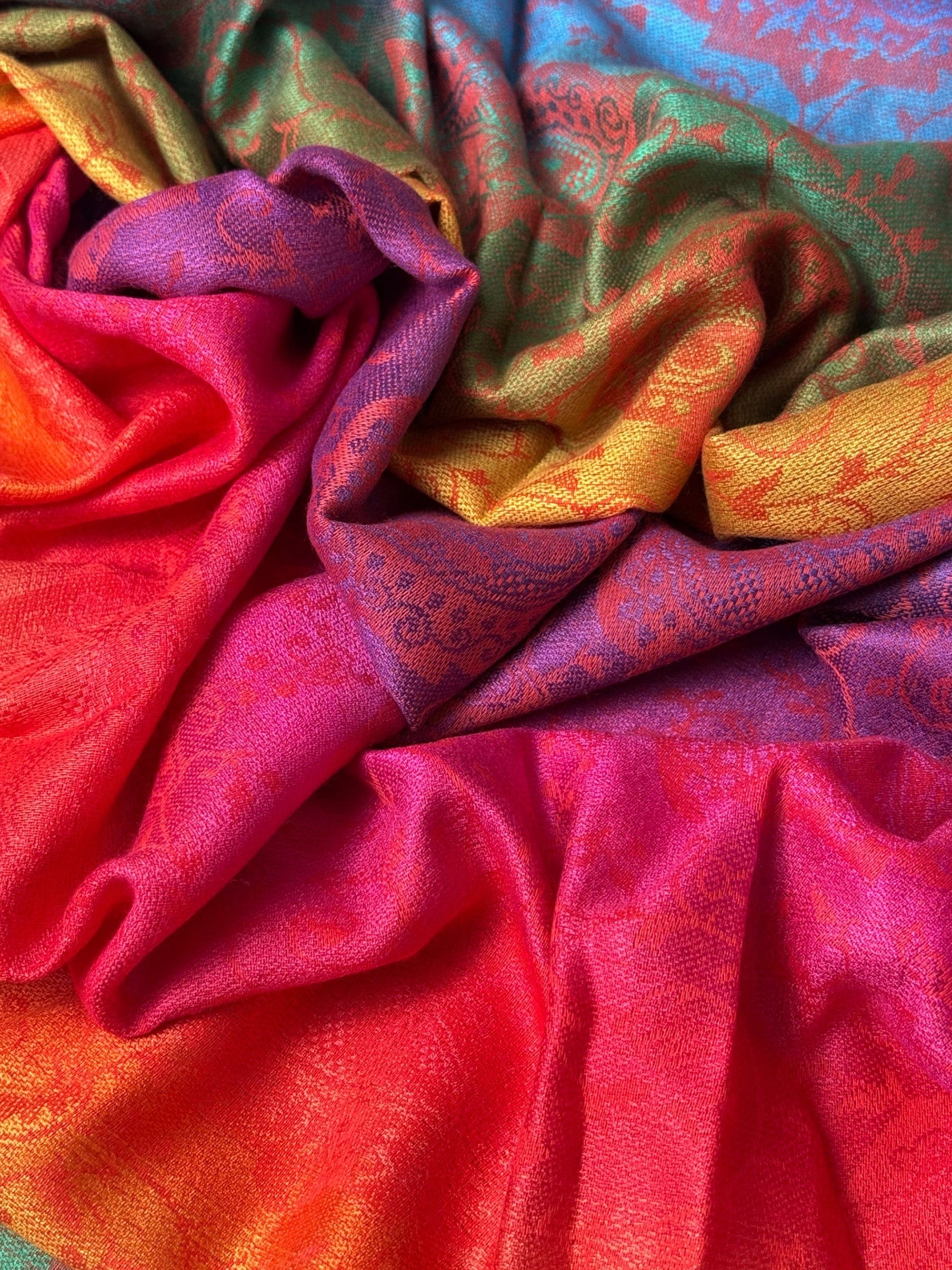 Multicoloured Scarves, Shawls, Wraps