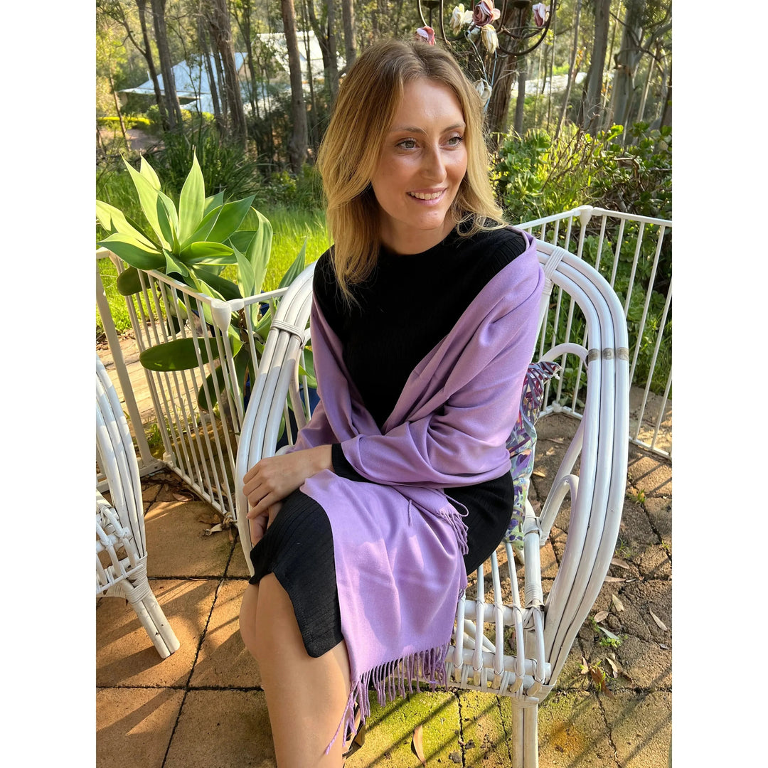 Purple Scarves, Shawls, Wraps