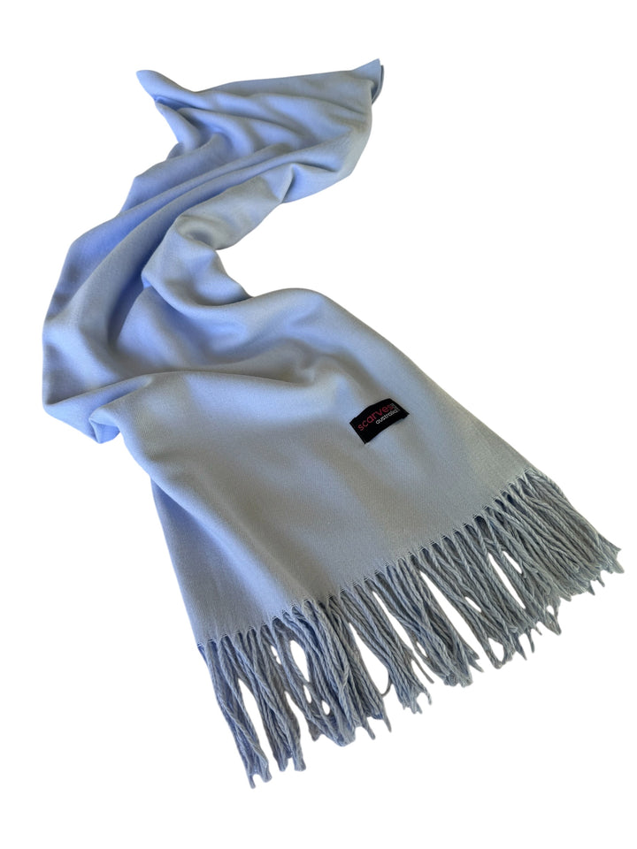 Pashmina Shawl Sheer Blue Luxury Scarf