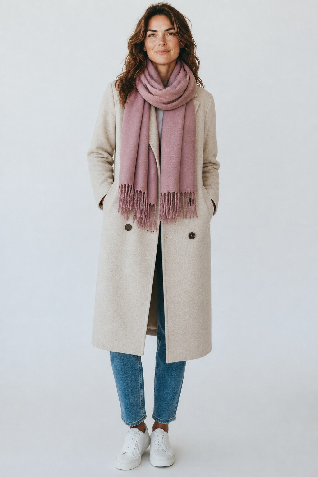 Pink Mauve Orchid Pashmina Shawl
