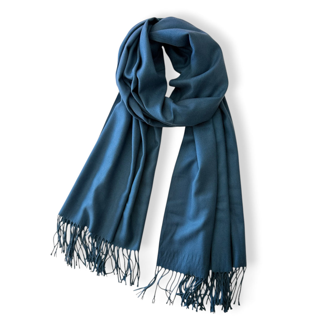 Pashmina Shawl – Coastal Blue | Luxury Soft Wrap