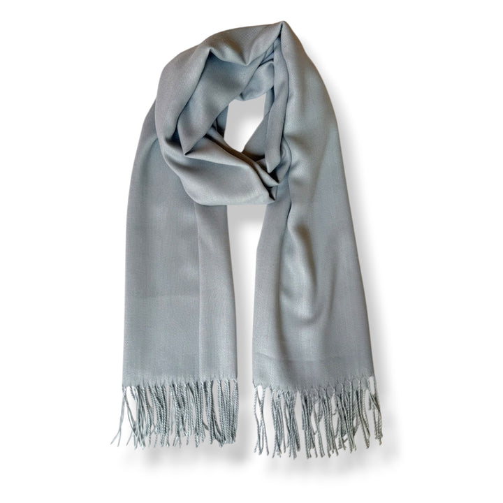 Light Grey Soft Shawl Wrap - Silver Grey