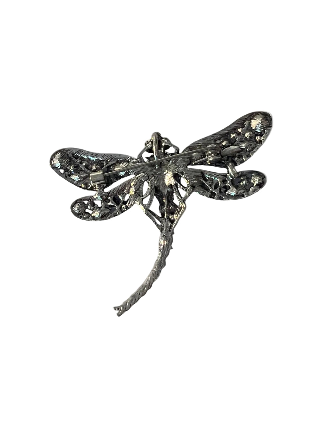 Crystal Dragonfly Brooch - Pretty Pink Small