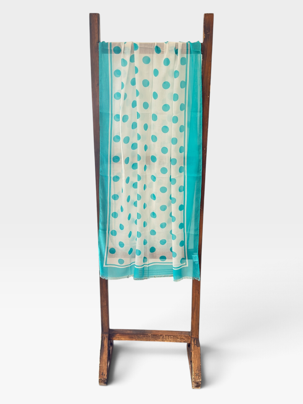 Dot Scarf Turquoise Upright