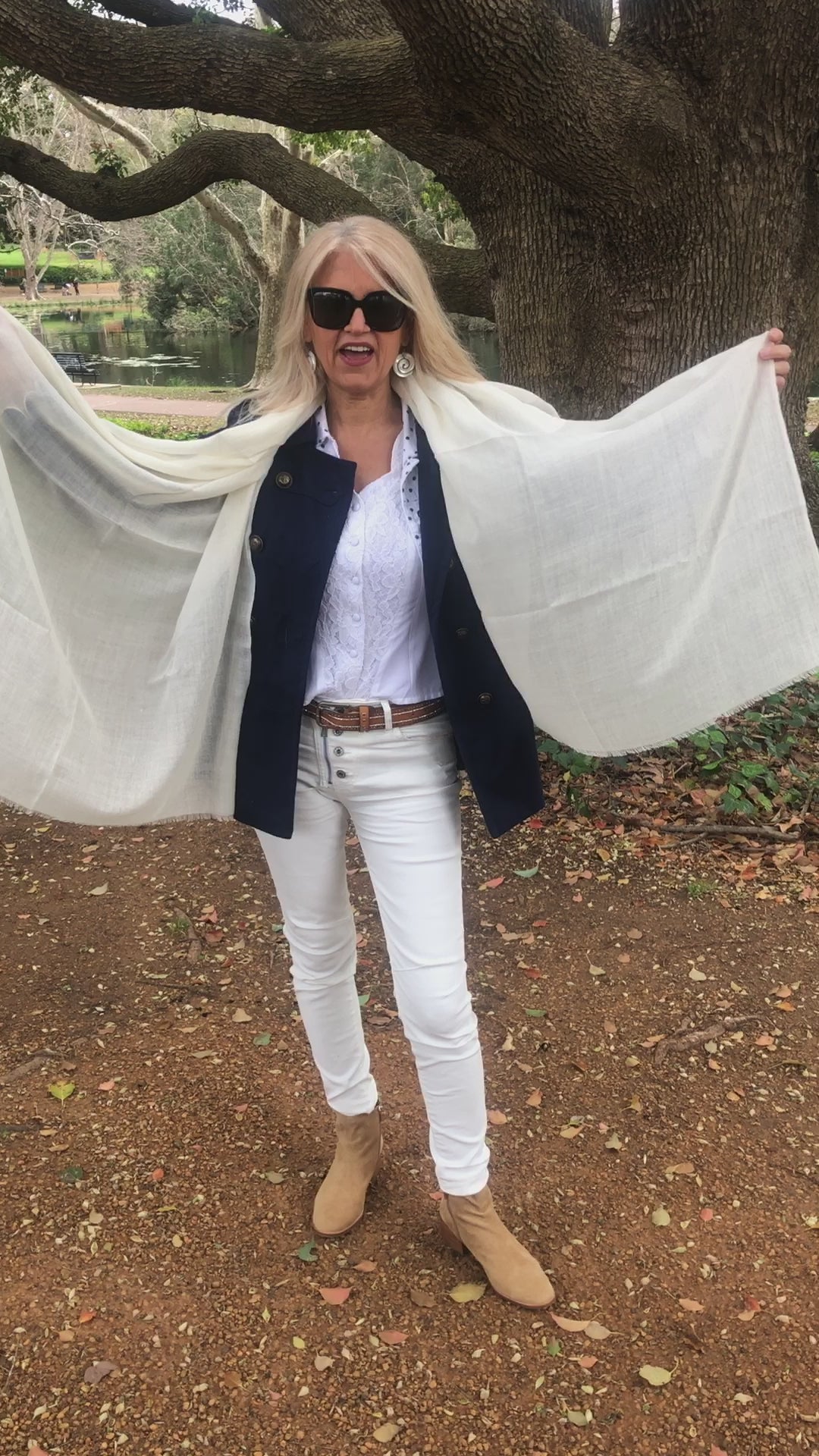 ⭐️ Off White Luxury Stole - Pure Cashmere Premium - PRE-ORDER NOW!