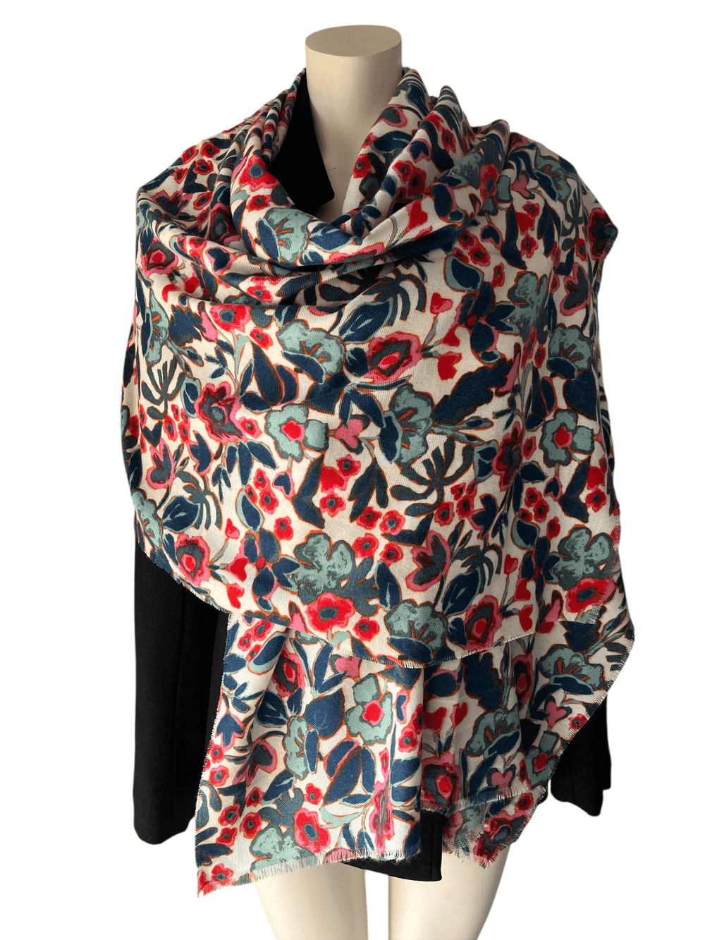 Scarves Australia Apparel & Accessories Floral Shawl Spring - Multicoloured