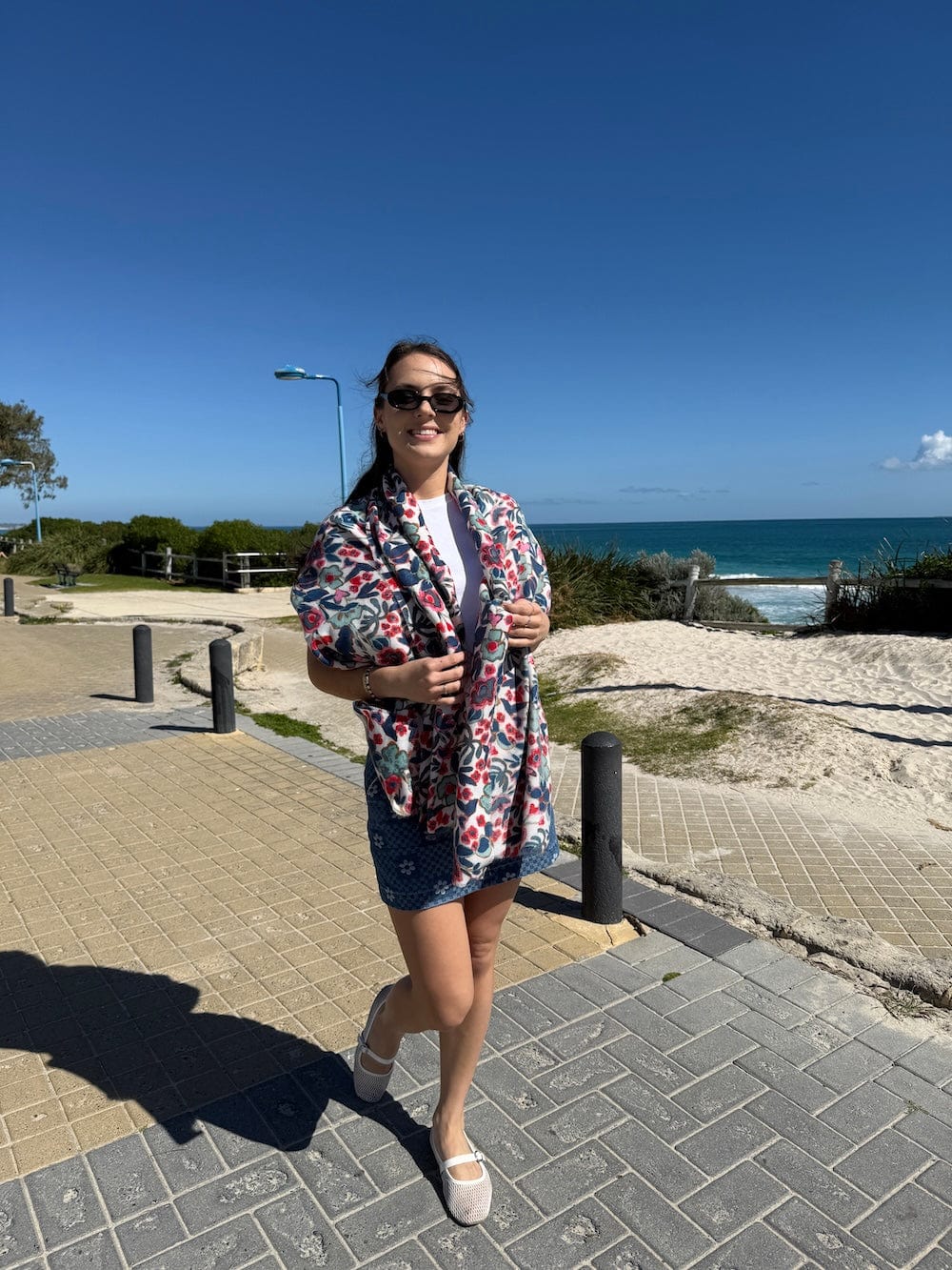 Scarves Australia Apparel & Accessories Floral Shawl Spring - Multicoloured