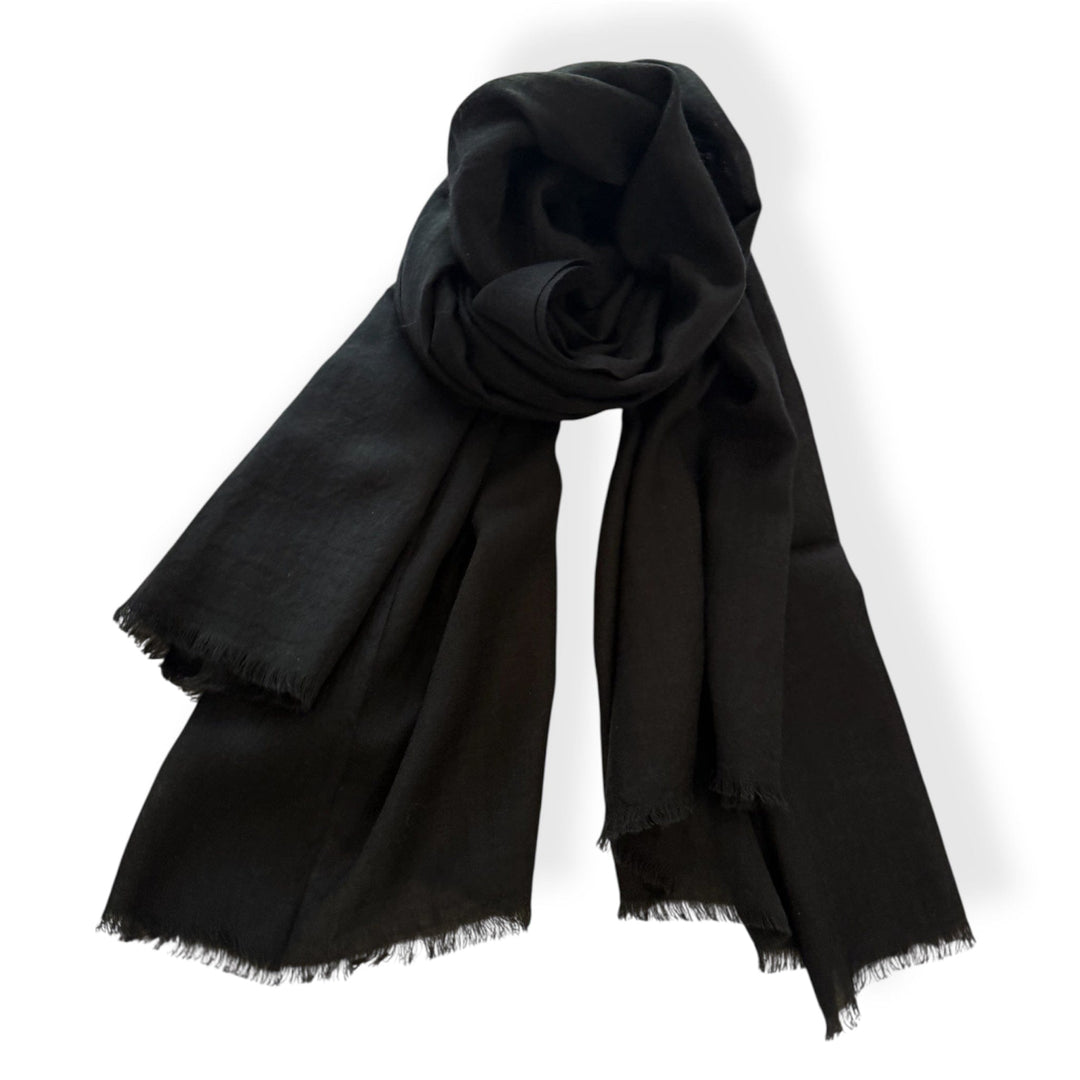 Scarves Australia Apparel & Accessories Luxury  Cashmere Shawl - Black Night