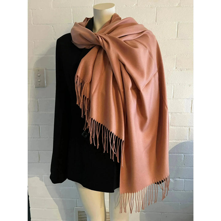 Scarves Australia Apparel & Accessories 🧚🏻‍♀️ Pashmina Shawl Clay -Terracotta - Warm Earth