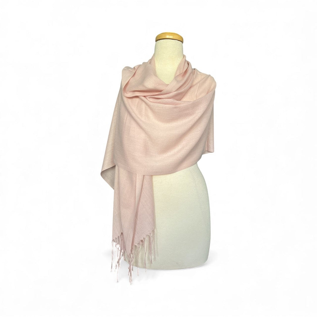 Scarves Australia Apparel & Accessories Pastel Nude Pink Lightweight Shawl