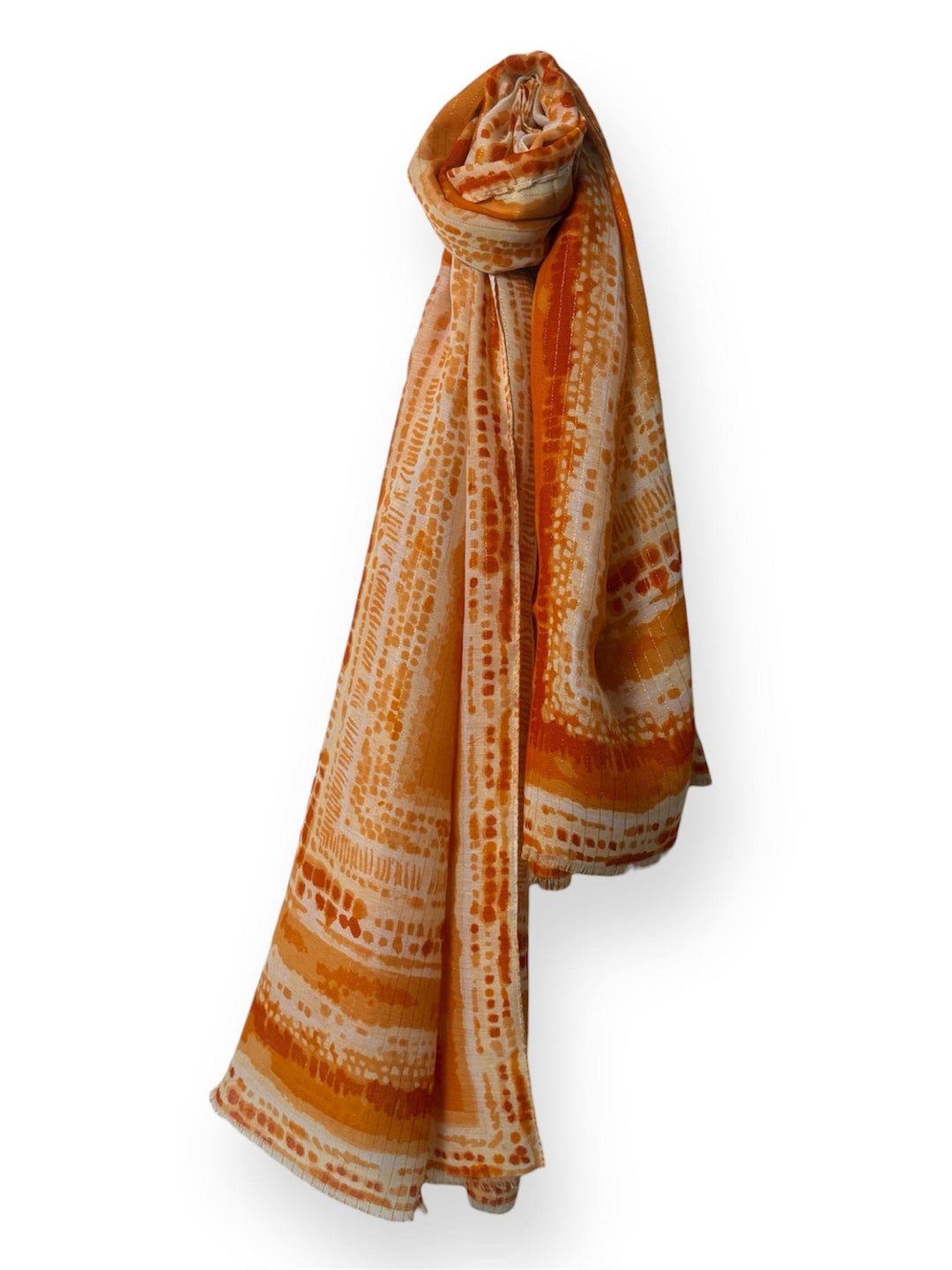 Scarves Australia Apparel & Accessories Scarf - Vibrant Orange Mottled Stripe