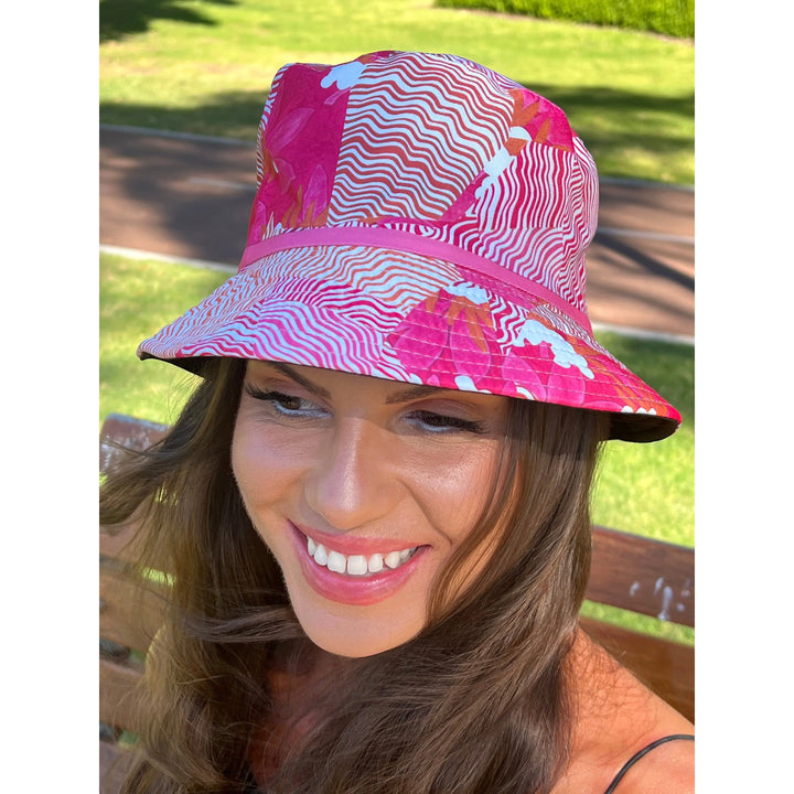 Scarves Australia Beach Sarongs Beach Kimono and Bucket Hat Combo