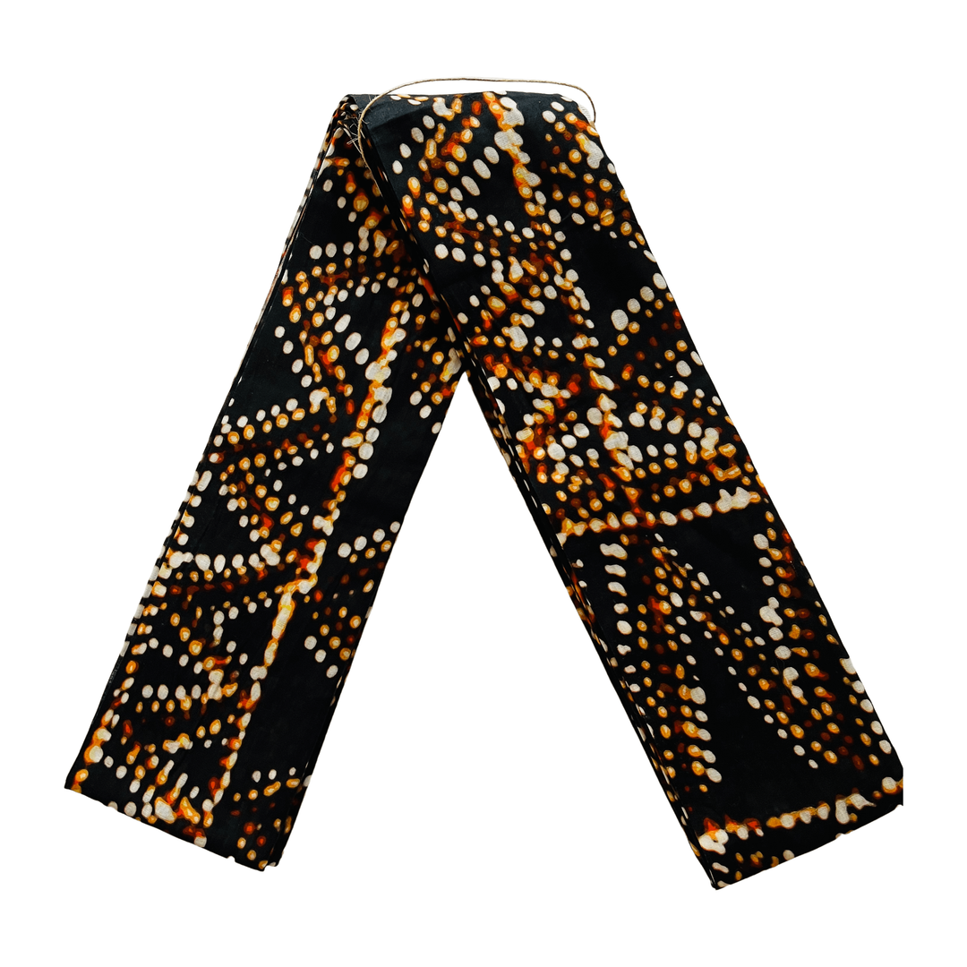 Scarves Australia Beach Sarongs Luxury Sarong -Indigenous Print - Black Ochre