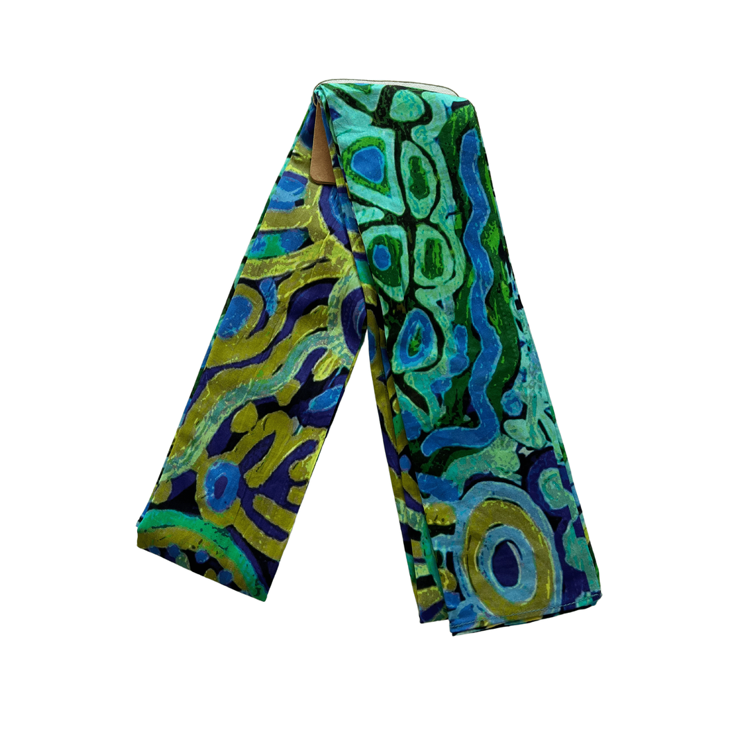 Scarves Australia Beach Sarongs Sarong Organic Cotton - Green Turquoise