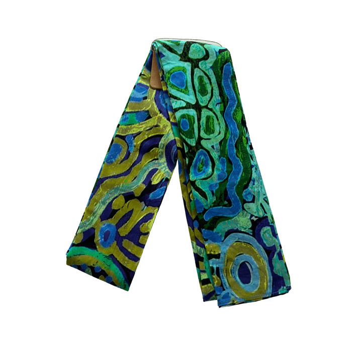 Scarves Australia Beach Sarongs Sarong Organic Cotton - Green Turquoise
