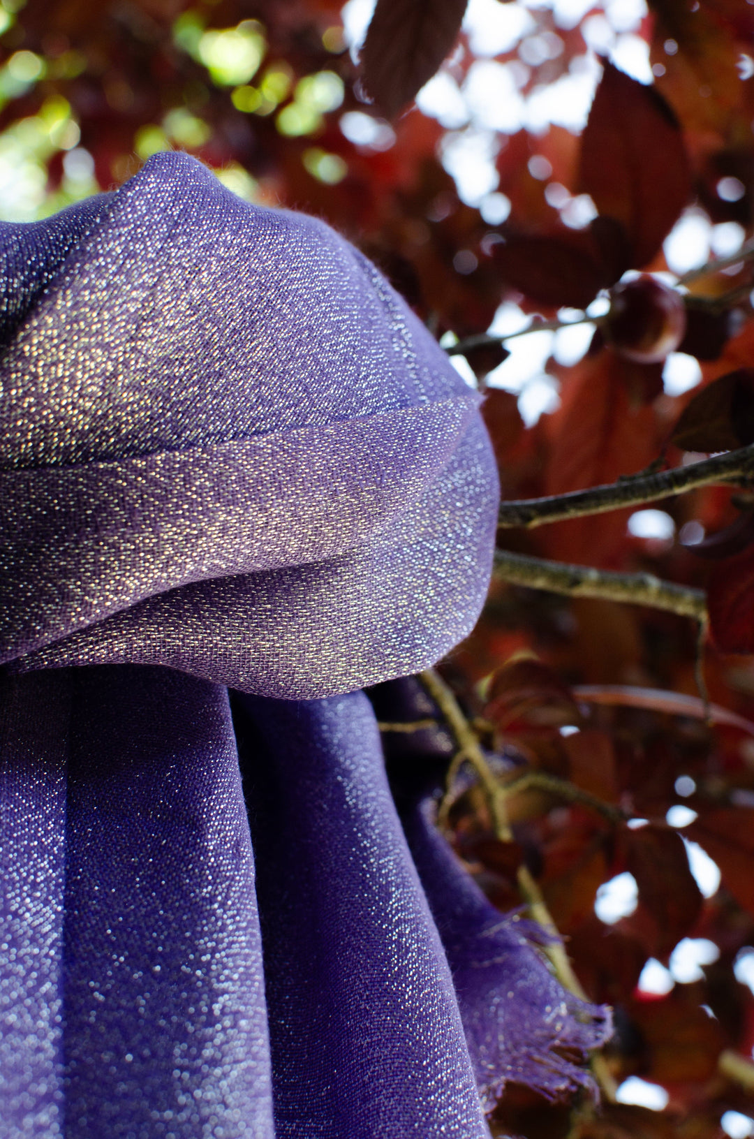 Scarves Australia Evening Shawls 🥂 Metallic Scarf - Rich Sapphire - Glamour Shawl