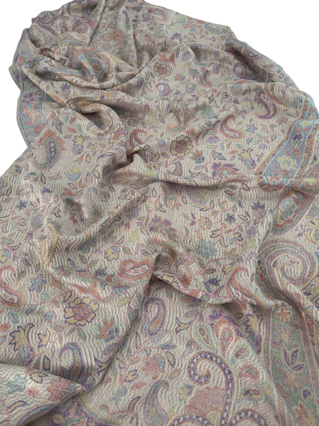 Scarves Australia Evening Shawls Paisley Shawl - Lilac Grey