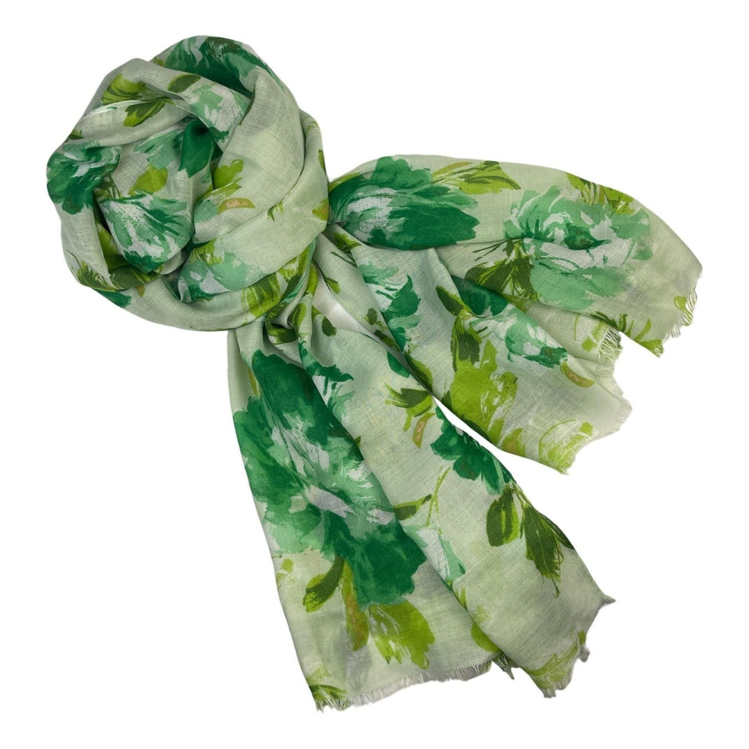 Scarves Australia Fashion Scarf Green Scarf - Floral Leaves