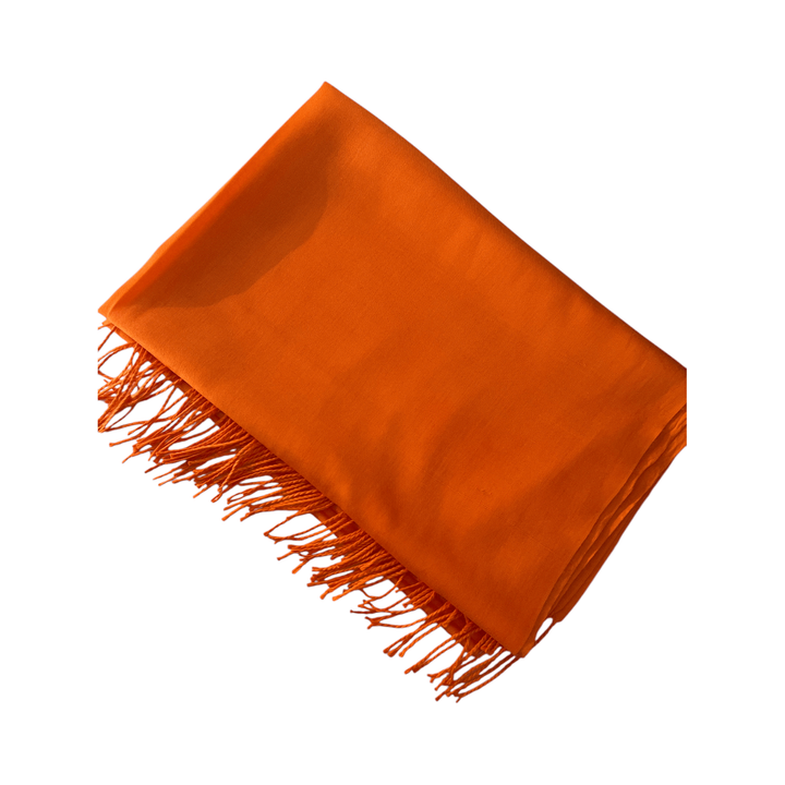 Scarves Australia Fashion Scarf NOT QUITE PERFECT - Pashmina Shawl Mandarin Orange Lightweight