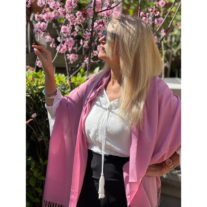 Scarves Australia Fashion Scarf NOT QUITE PERFECT🌸 Pink Blossom Pashmina Shawl - Lightweight
