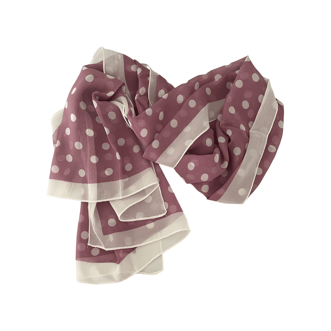 Scarves Australia Fashion Scarf Polka Dot Scarf - Lilac Purple