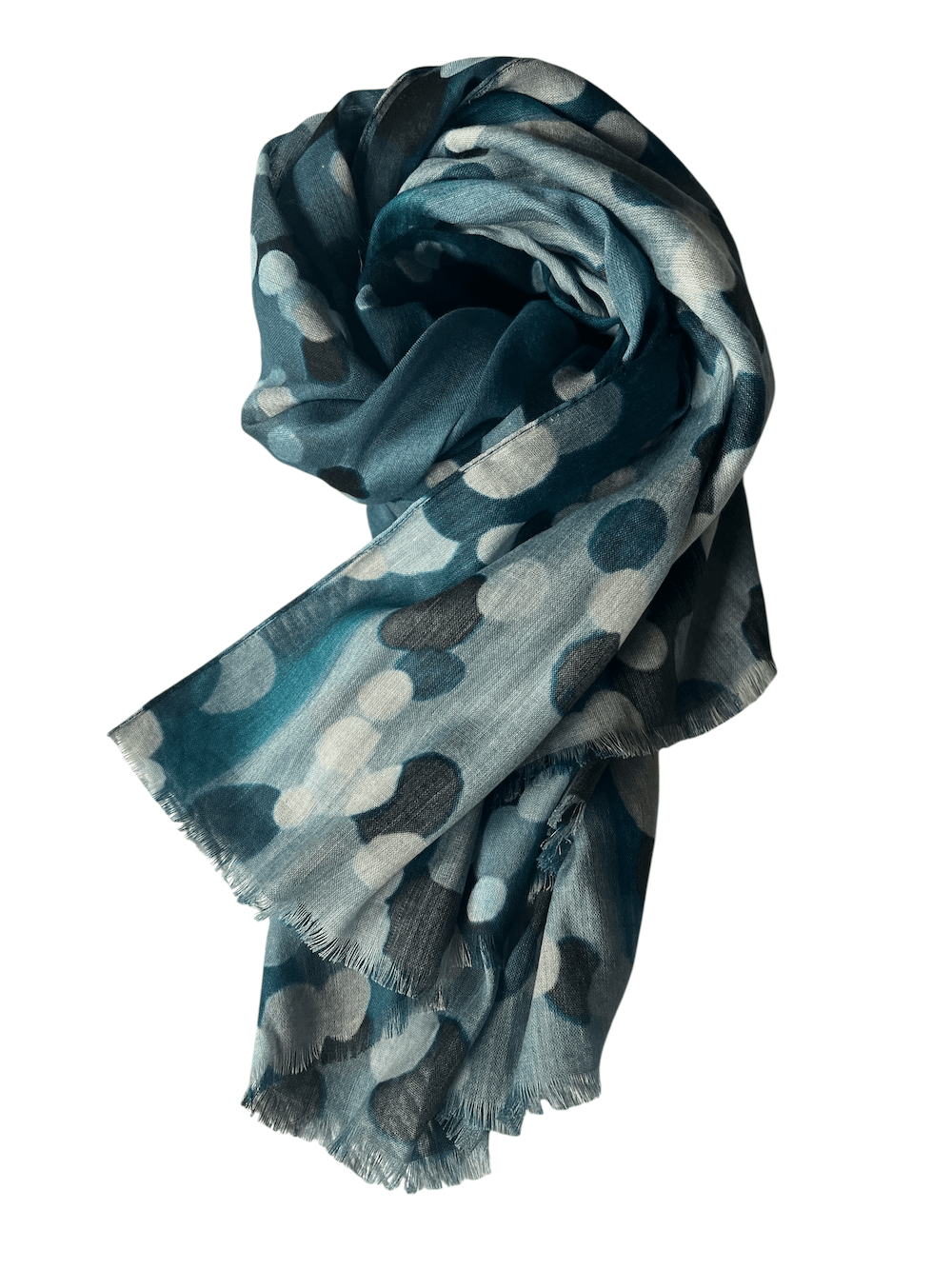Scarves Australia Fashion Scarf Teal Dot Cotton Modal Scarf