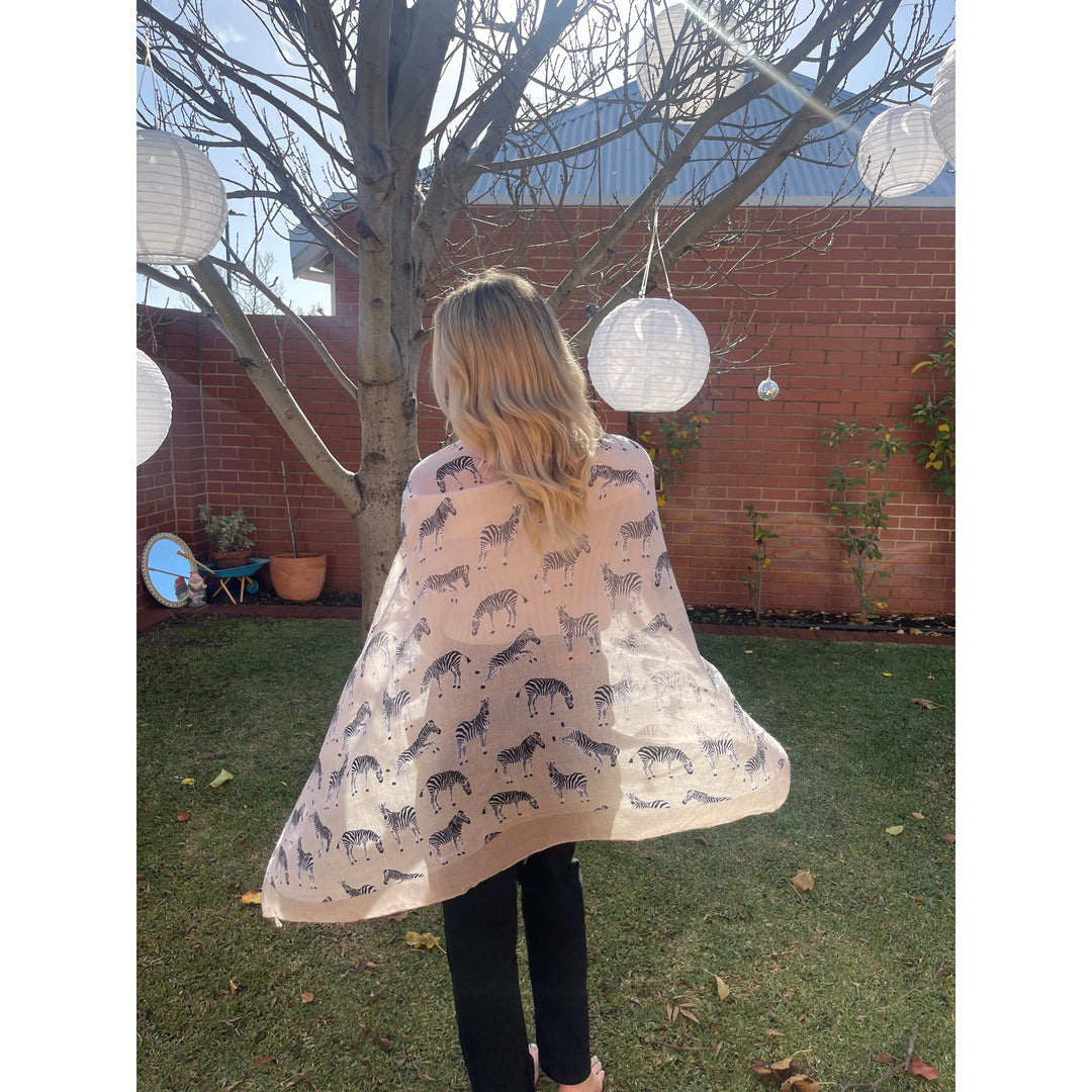 Scarves Australia Fashion Scarves Animal Print Scarf - Zebra