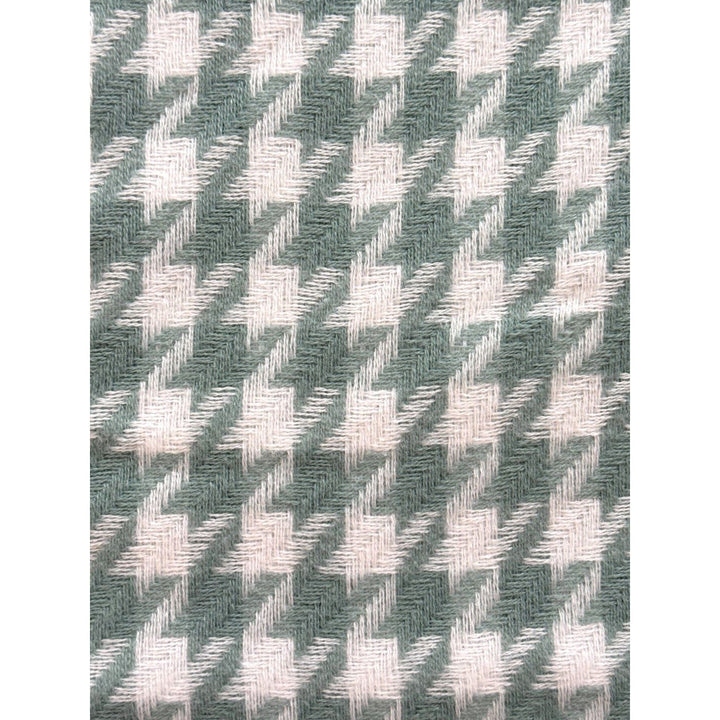 Scarves Australia Fashion Scarves Houndstooth Scarf - Sea Green White