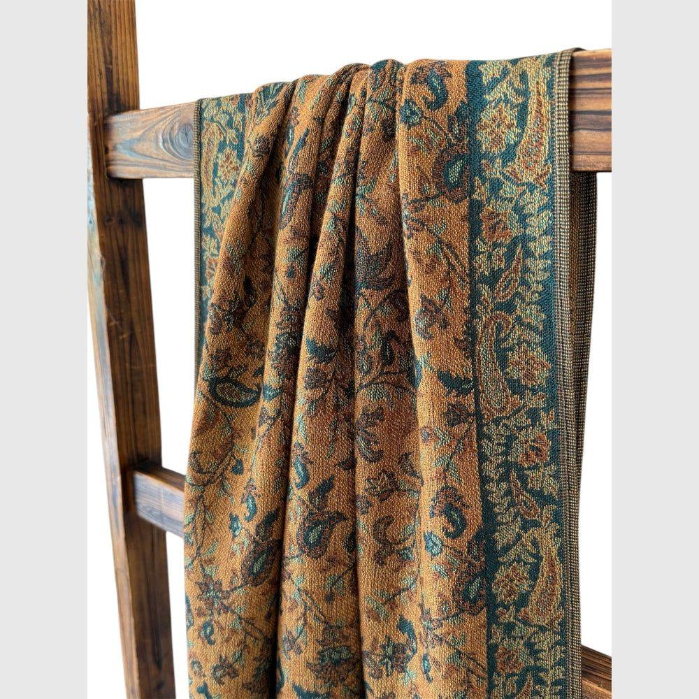 Scarves Australia Fashion Scarves Pashmina Paisley - Caramel Turquoise
