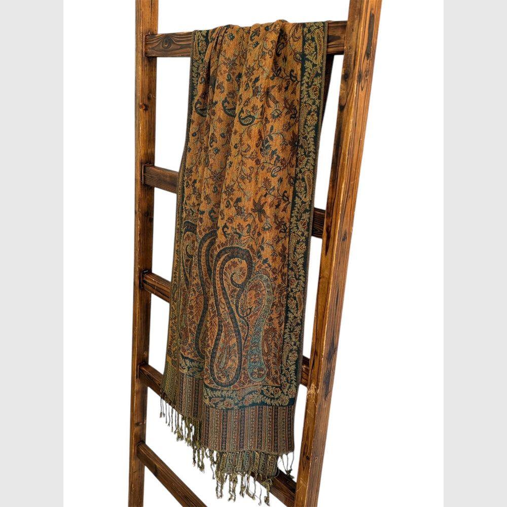 Scarves Australia Fashion Scarves Pashmina Paisley - Caramel Turquoise