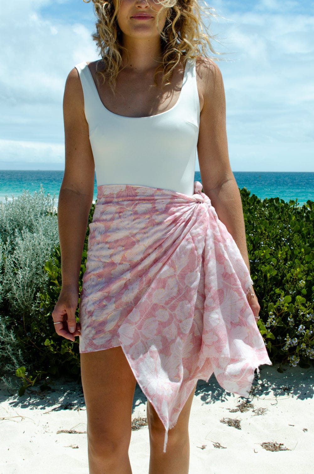 Scarves Australia Fashion Scarves Scarf Sarong Leaf Delicate Pink