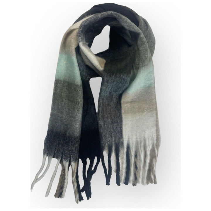 Scarves Australia Fashion Scarves ❄️ Thick Warm Plaid Scarf - Mint Grey