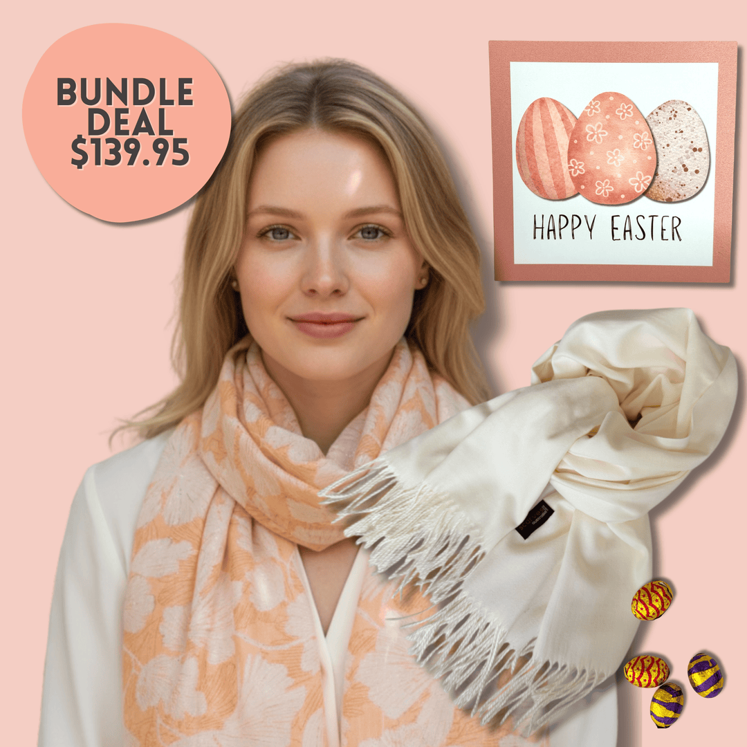 Scarves Australia Gift Packs Easter Scarf Bundle Deal  - Apricot Blush