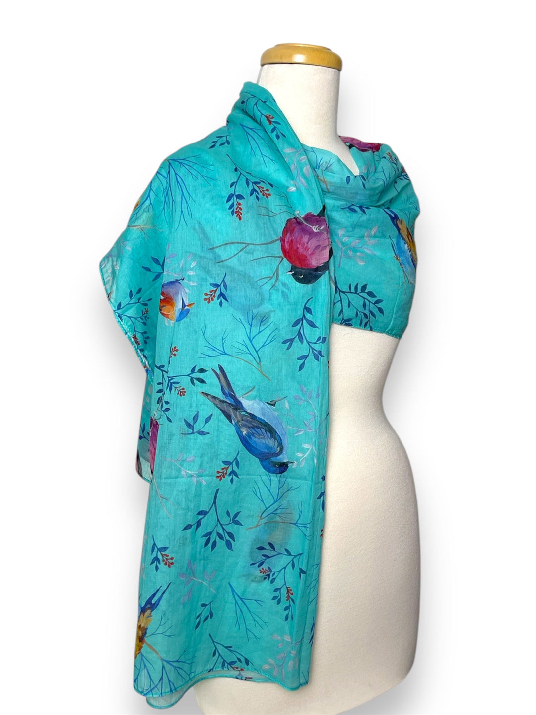 Scarves Australia Gift Packs 🎄Gift Pack - Turquoise Bird Scarf + Necklace +Card