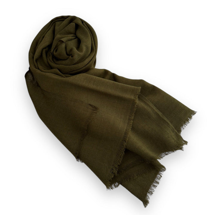 Scarves Australia Luxury Scarf Luxury Cashmere Shawl - Military Olive Green