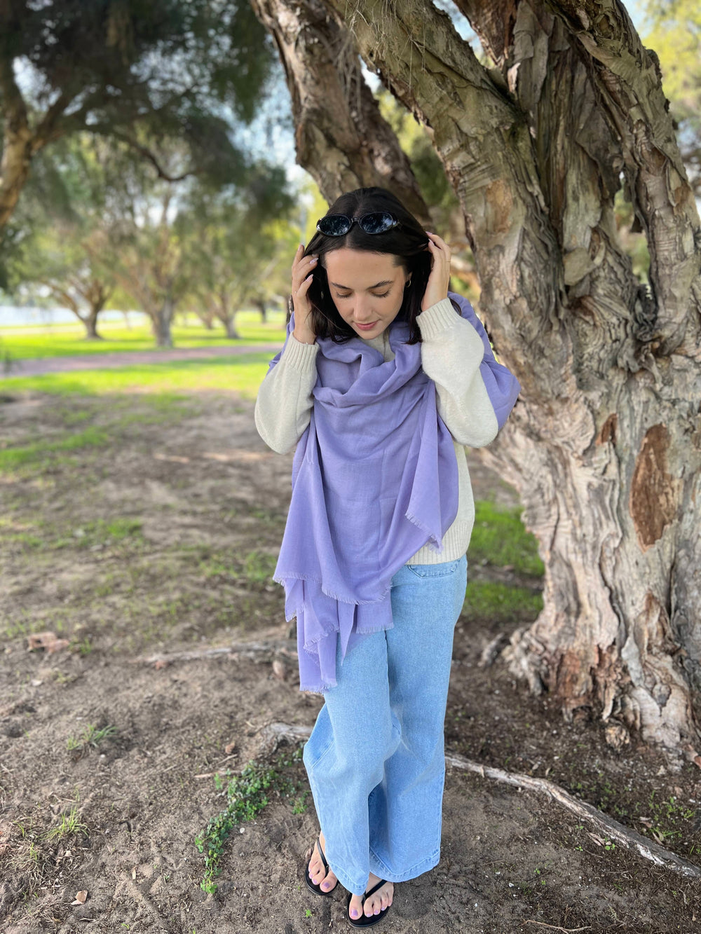 Scarves Australia Luxury Scarf Luxury Shawl Cashmere - Lavender
