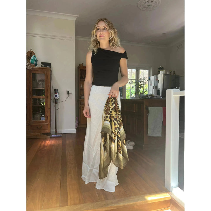 Scarves Australia Luxury Scarf 🐆 Silk Scarf - Leopard Print - Square Scarf