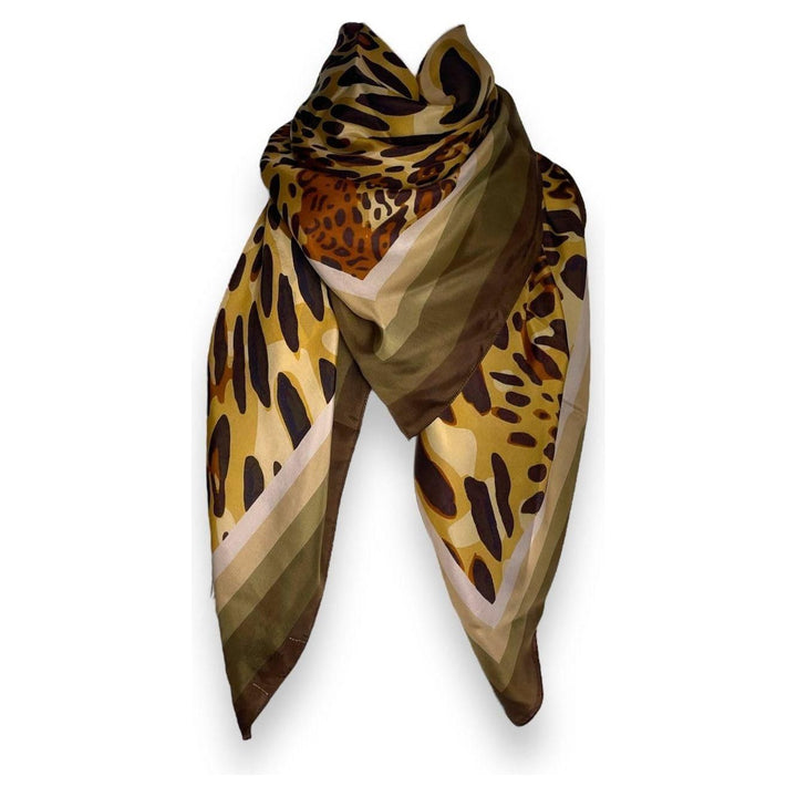 Scarves Australia Luxury Scarf 🐆 Silk Scarf - Leopard Print - Square Scarf