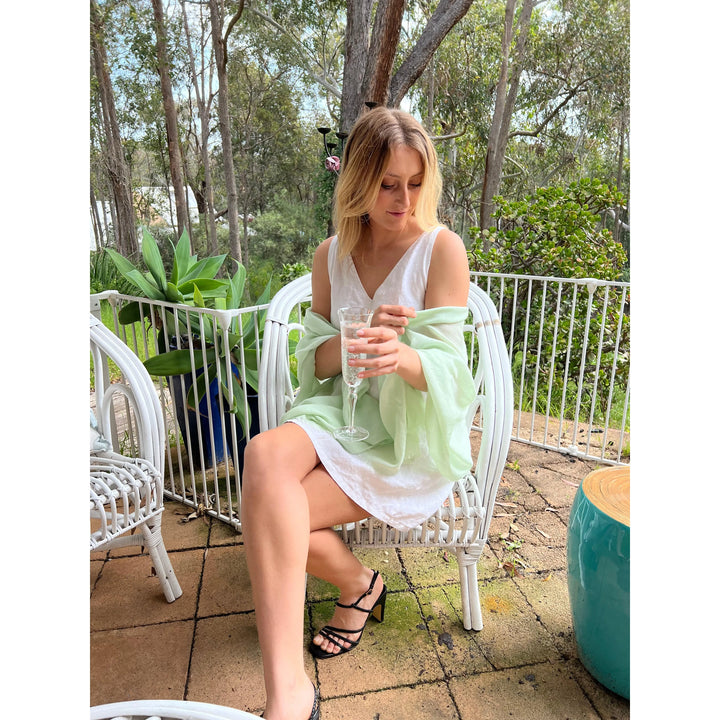 Scarves Australia Luxury Scarves Green ✨Luxury Shawk - Silk Cashmere - Green Pistachio