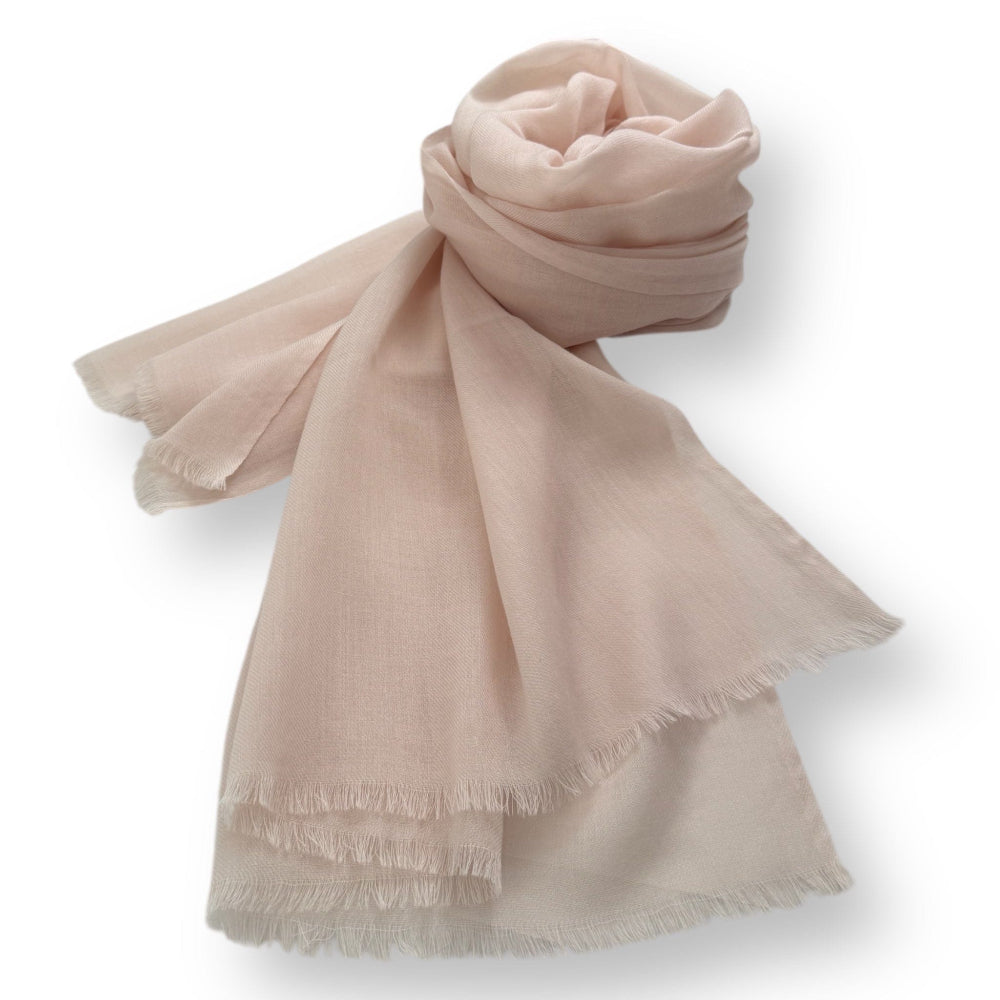 Scarves Australia Luxury Scarves Luxury Cashmere Shawl -  Nude Pink - Warmer Weight