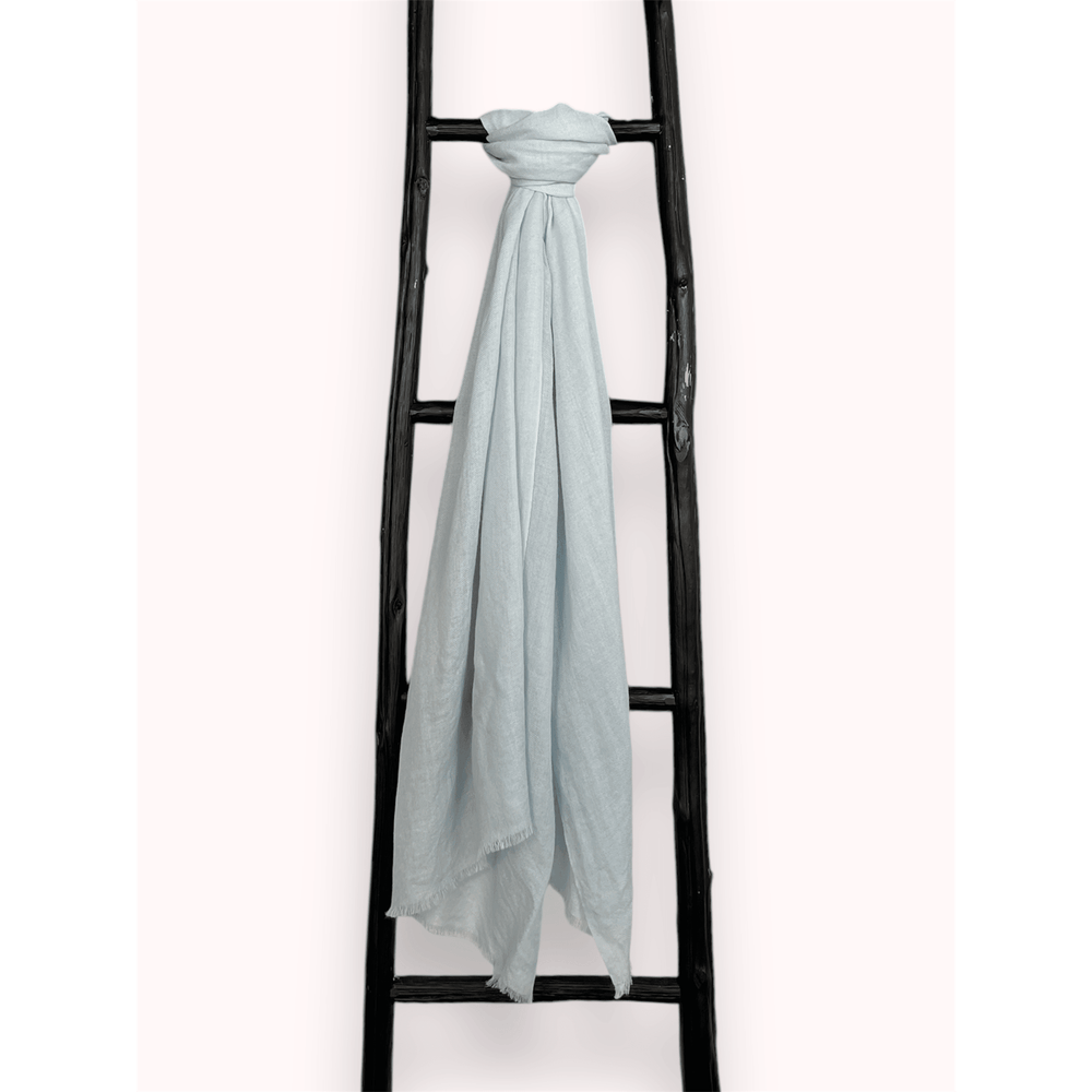 Scarves Australia Luxury Scarves Luxury Shawl - Ice Blue - Silk Cashmere