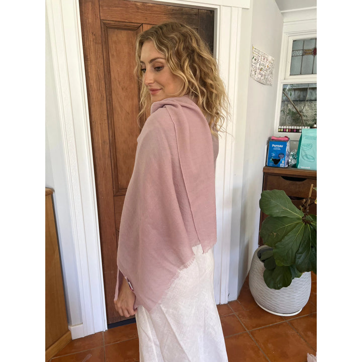 Scarves Australia Luxury Scarves ✨Luxury Shawl - Silk Cashmere - Mauve Romance
